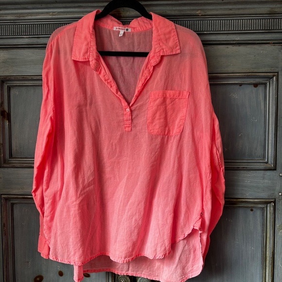 Sundry Destination Cotton Pink Shirt Size 3 (L) - Picture 5 of 8